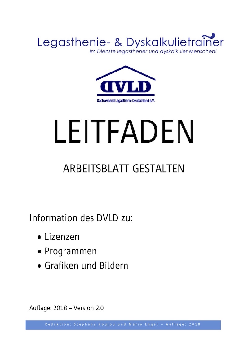 Update: Leitfaden Arbeitsblatt gestalten