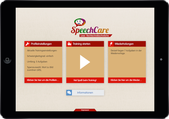 SpeechCare: LRS-App